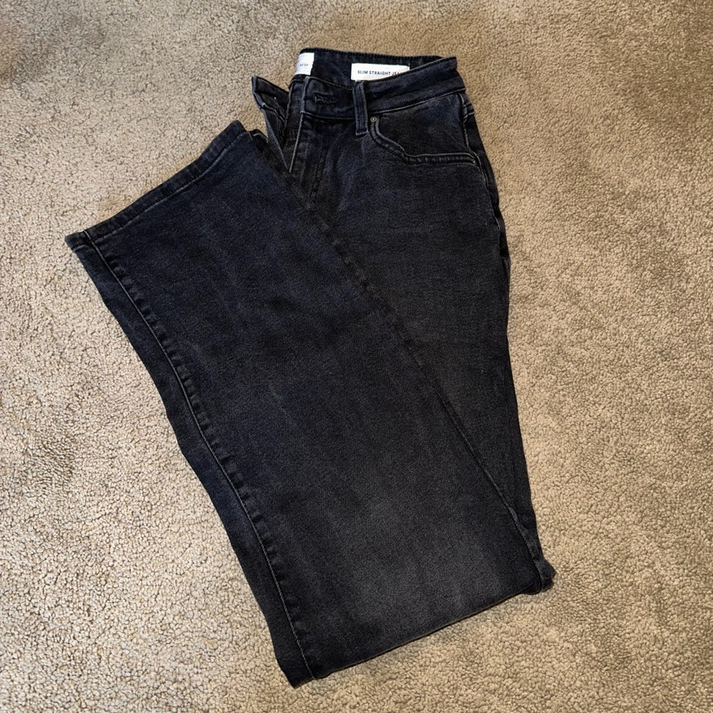 COTTON ON Slim Straight Black Jeans